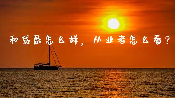和贷盈怎么样，从业者怎么看？_https://cj002.lansai.wang_保险问答_第1张