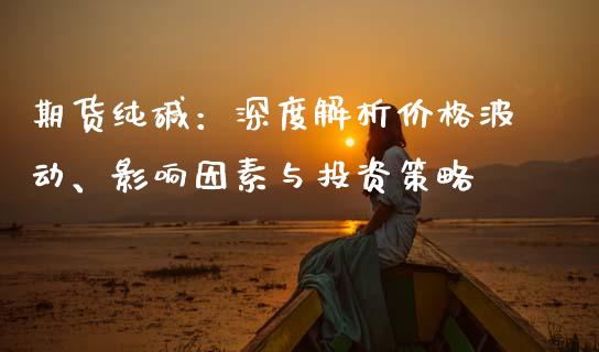 期货纯碱：深度解析价格波动、影响因素与投资策略_https://cj002.lansai.wang_保险问答_第1张
