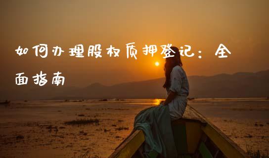 如何办理股权质押登记：全面指南_https://cj002.lansai.wang_保险问答_第1张