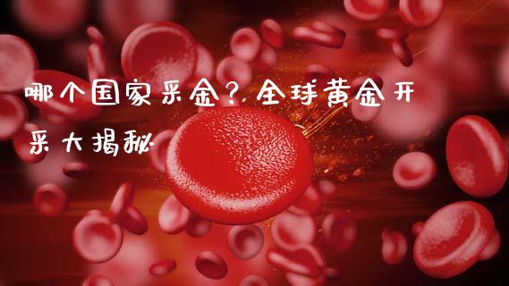 哪个国家采金？全球黄金开采大揭秘_https://cj002.lansai.wang_会计问答_第1张