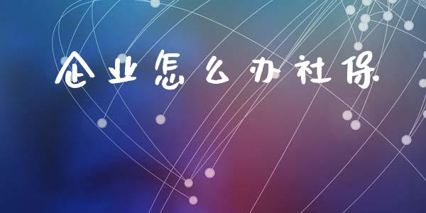 企业怎么办社保_https://cj002.lansai.wang_保险问答_第1张