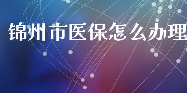 锦州市医保怎么办理_https://cj002.lansai.wang_保险问答_第1张