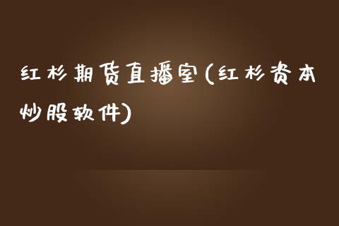 红杉期货直播室(红杉资本炒股软件)_https://cj002.lansai.wang_财经问答_第1张