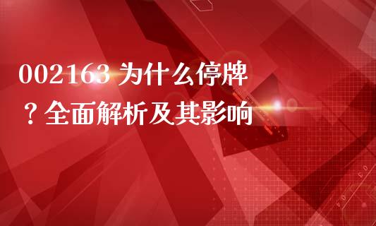 002163 为什么停牌？全面解析及其影响_https://cj002.lansai.wang_期货问答_第1张