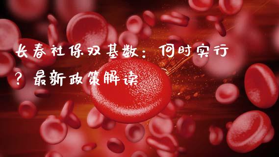 长春社保双基数：何时实行？最新政策解读_https://cj002.lansai.wang_期货问答_第1张