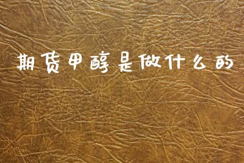 期货甲醇是做什么的_金融问答_第1张_财经百问网 期货甲醇是做什么的_https://cj002.lansai.wang_金融问答_第1张