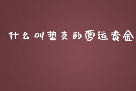 什么叫垫支的营运资金_https://cj002.lansai.wang_会计问答_第1张