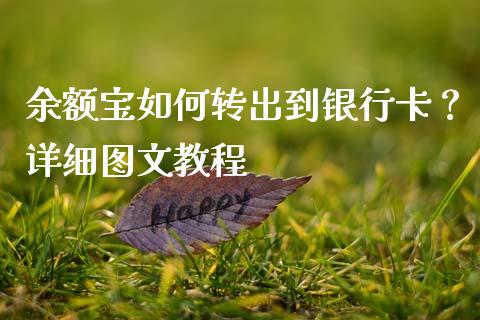 余额宝如何转出到银行卡？详细图文教程_https://cj002.lansai.wang_股市问答_第1张