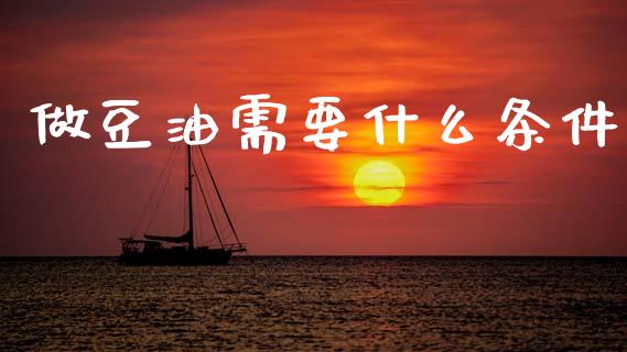 做豆油需要什么条件_https://cj002.lansai.wang_会计问答_第1张