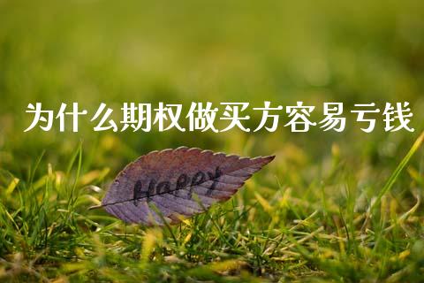 为什么期权做买方容易亏钱_https://cj002.lansai.wang_会计问答_第1张