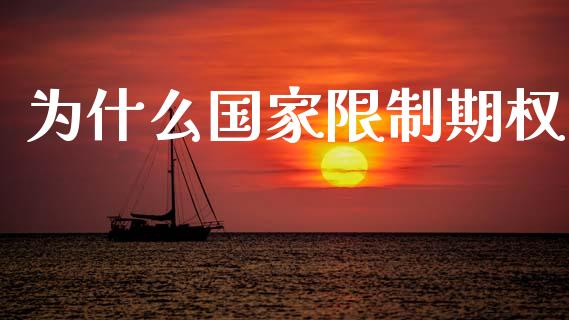为什么国家限制期权_https://cj002.lansai.wang_保险问答_第1张