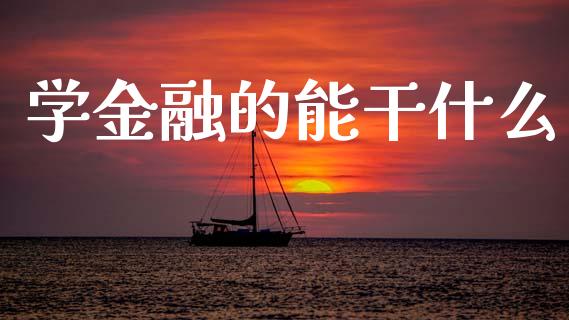 学金融的能干什么_https://cj002.lansai.wang_财经问答_第1张