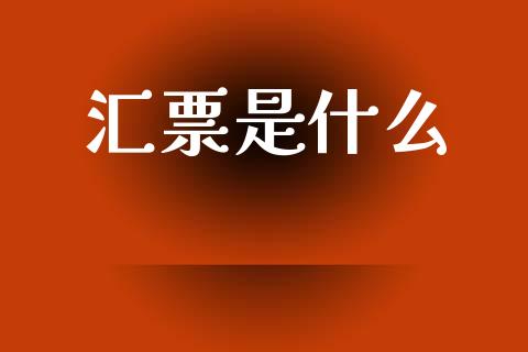 汇票是什么_https://cj002.lansai.wang_会计问答_第1张