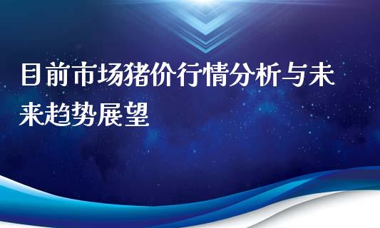 目前市场猪价行情分析与未来趋势展望_https://cj002.lansai.wang_理财问答_第1张