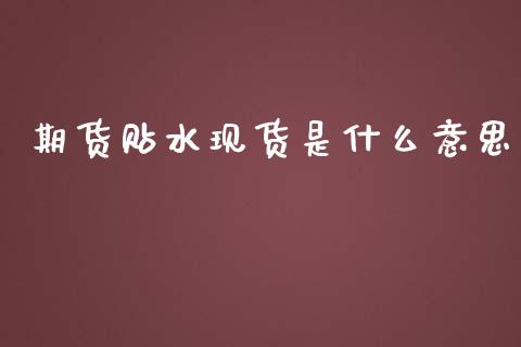 期货贴水现货是什么意思_https://cj002.lansai.wang_期货问答_第1张