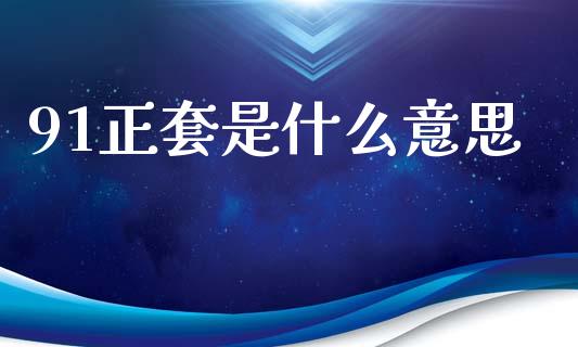 91正套是什么意思_https://cj002.lansai.wang_金融问答_第1张
