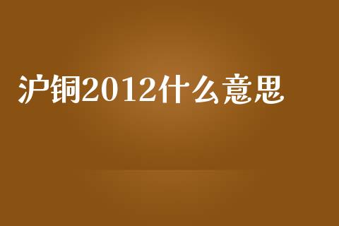 沪铜2012什么意思_会计问答_第1张_财经百问网 沪铜2012什么意思_https://cj002.lansai.wang_会计问答_第1张