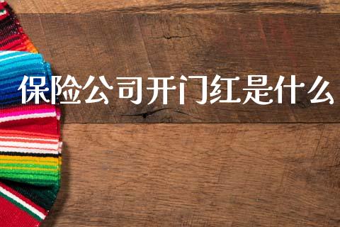 保险公司开门红是什么_https://cj002.lansai.wang_理财问答_第1张