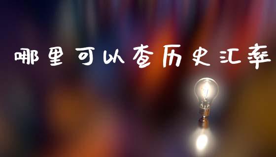 哪里可以查历史汇率_https://cj002.lansai.wang_财经问答_第1张