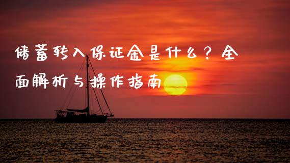 储蓄转入保证金是什么？全面解析与操作指南_https://cj002.lansai.wang_保险问答_第1张