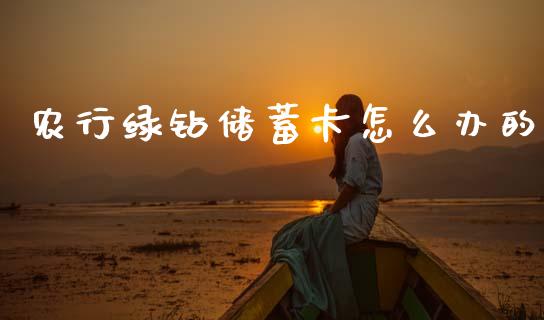 农行绿钻储蓄卡怎么办的_https://cj002.lansai.wang_金融问答_第1张