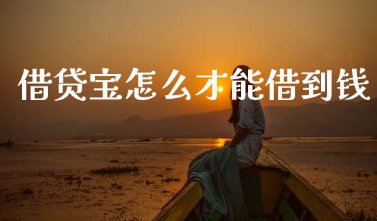 借贷宝怎么才能借到钱_财经百问_第1张_财经百问网 借贷宝怎么才能借到钱_https://cj002.lansai.wang_财经百问_第1张