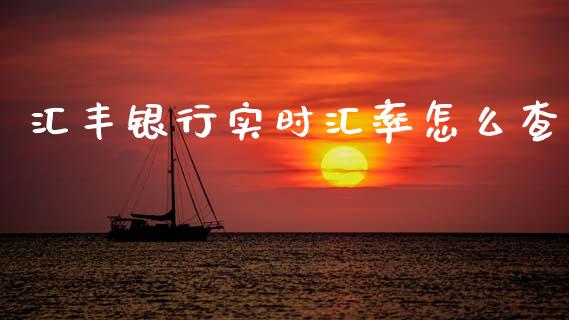 汇丰银行实时汇率怎么查_https://cj002.lansai.wang_财经问答_第1张