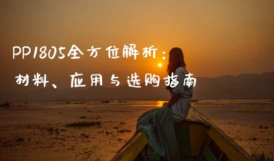 PP1805全方位解析：材料、应用与选购指南_https://cj002.lansai.wang_保险问答_第1张