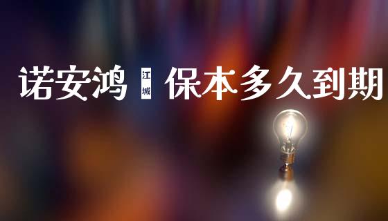 诺安鸿鑫保本多久到期_https://cj002.lansai.wang_股市问答_第1张