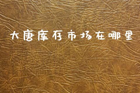 大唐库存市场在哪里_https://cj002.lansai.wang_财经问答_第1张