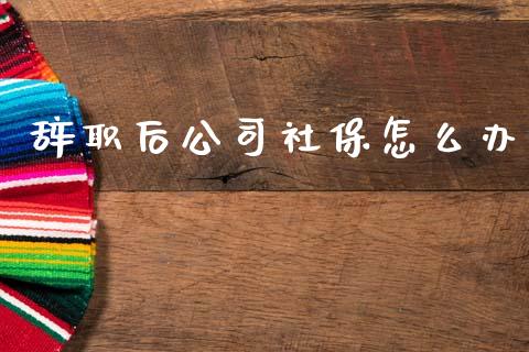 辞职后公司社保怎么办_https://cj002.lansai.wang_保险问答_第1张