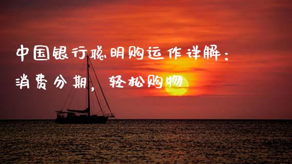 中国银行聪明购运作详解：消费分期，轻松购物_https://cj002.lansai.wang_股市问答_第1张