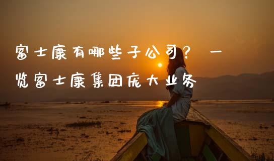 富士康有哪些子公司？ 一览富士康集团庞大业务_https://cj002.lansai.wang_期货问答_第1张