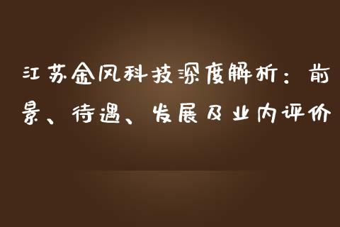 江苏金风科技深度解析：前景、待遇、发展及业内评价_https://cj002.lansai.wang_财经百问_第1张