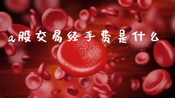 a股交易经手费是什么_https://cj002.lansai.wang_金融问答_第1张