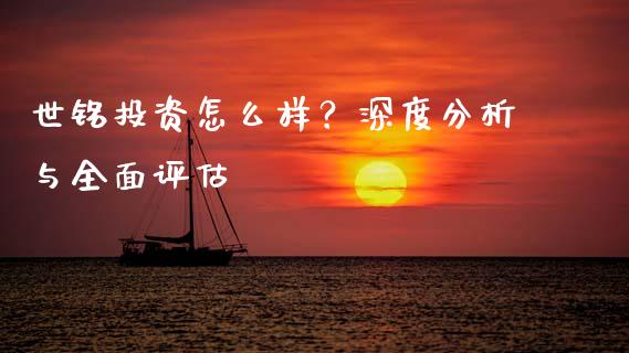 世铭投资怎么样？深度分析与全面评估_https://cj002.lansai.wang_理财问答_第1张