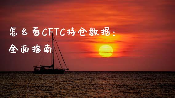 怎么看CFTC持仓数据：全面指南_https://cj002.lansai.wang_保险问答_第1张