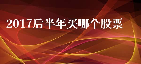 2017后半年买哪个股票_https://cj002.lansai.wang_理财问答_第1张