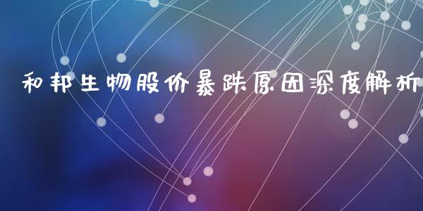 和邦生物股价暴跌原因深度解析_https://cj002.lansai.wang_金融问答_第1张
