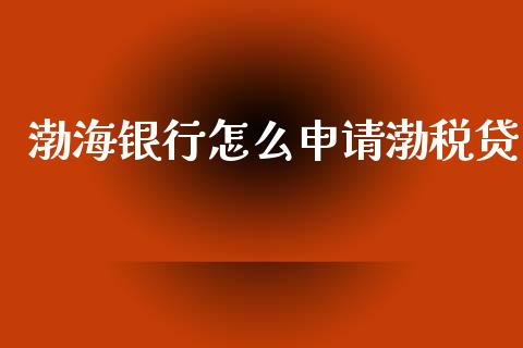 渤海银行怎么申请渤税贷_https://cj002.lansai.wang_金融问答_第1张