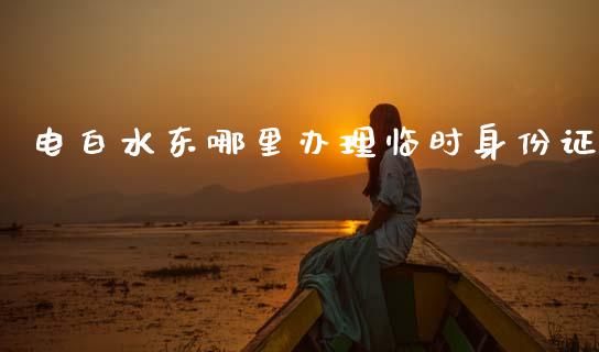 电白水东哪里办理临时身份证_https://cj002.lansai.wang_财经问答_第1张