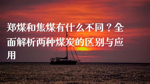 郑煤和焦煤有什么不同？全面解析两种煤炭的区别与应用_https://cj002.lansai.wang_财经百问_第1张