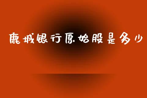 鹿城银行原始股是多少_https://cj002.lansai.wang_财经百问_第1张