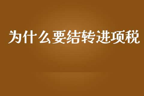 为什么要结转进项税_https://cj002.lansai.wang_会计问答_第1张