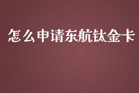 怎么申请东航钛金卡_https://cj002.lansai.wang_金融问答_第1张