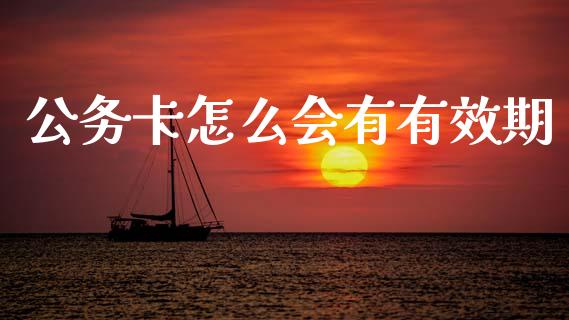 公务卡怎么会有有效期_https://cj002.lansai.wang_金融问答_第1张