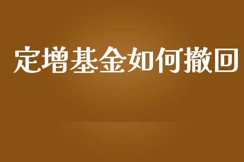 定增基金如何撤回_https://cj002.lansai.wang_理财问答_第1张
