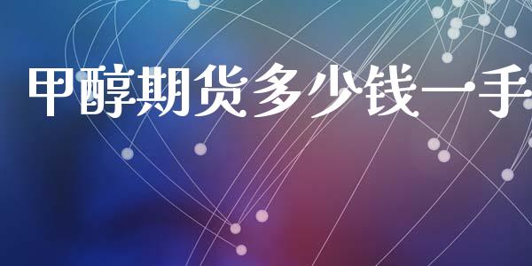 甲醇期货多少钱一手_https://cj002.lansai.wang_财经百问_第1张
