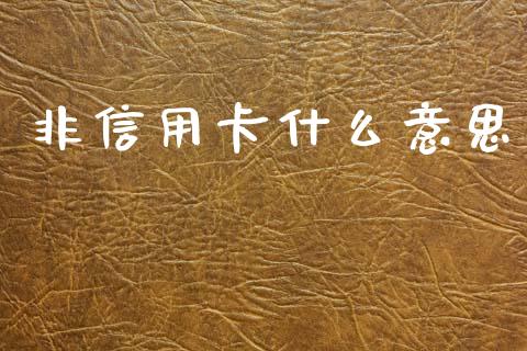 非信用卡什么意思_保险问答_第1张_财经百问网 非信用卡什么意思_https://cj002.lansai.wang_保险问答_第1张