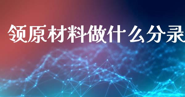领原材料做什么分录_https://cj002.lansai.wang_会计问答_第1张